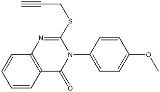 3-(4-methoxyphenyl)-2-(2-propynylsulfanyl)-4(3H)-quinazolinone 结构式