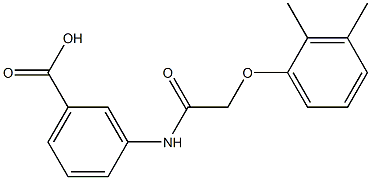 3-{[(2,3-dimethylphenoxy)acetyl]amino}benzoic acid 结构式