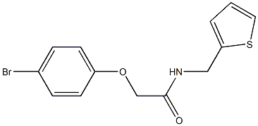 2-(4-bromophenoxy)-N-(thien-2-ylmethyl)acetamide 结构式