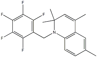 2,2,4,6-tetramethyl-1-(2,3,4,5,6-pentafluorobenzyl)-1,2-dihydroquinoline 结构式