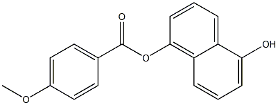 5-hydroxy-1-naphthyl 4-methoxybenzoate 结构式