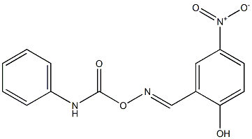 2-({[(anilinocarbonyl)oxy]imino}methyl)-1-hydroxy-4-nitrobenzene 结构式