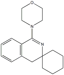 1-(4-morpholinyl)-3,4-dihydrospiro(isoquinoline-3,1'-cyclohexane) 结构式