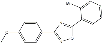 4-[5-(2-bromophenyl)-1,2,4-oxadiazol-3-yl]phenyl methyl ether 结构式