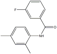 N-(2,4-dimethylphenyl)-3-fluorobenzamide 结构式