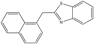 2-(1-naphthylmethyl)-1,3-benzothiazole 结构式