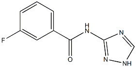 3-fluoro-N-(1H-1,2,4-triazol-3-yl)benzamide 结构式