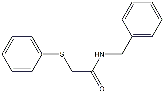 N-benzyl-2-(phenylsulfanyl)acetamide 结构式