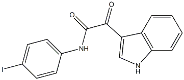 2-(1H-indol-3-yl)-N-(4-iodophenyl)-2-oxoacetamide 结构式