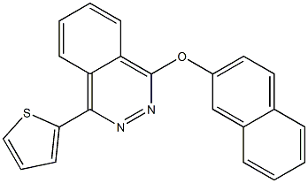 2-naphthyl 4-(2-thienyl)-1-phthalazinyl ether 结构式