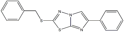 benzyl 6-phenylimidazo[2,1-b][1,3,4]thiadiazol-2-yl sulfide 结构式