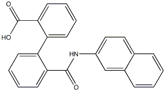 2'-[(2-naphthylamino)carbonyl][1,1'-biphenyl]-2-carboxylic acid 结构式