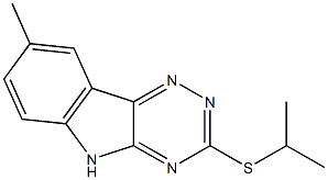 3-(isopropylsulfanyl)-8-methyl-5H-[1,2,4]triazino[5,6-b]indole 结构式