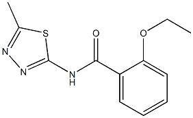 2-ethoxy-N-(5-methyl-1,3,4-thiadiazol-2-yl)benzamide 结构式
