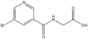 {[(5-bromo-3-pyridinyl)carbonyl]amino}acetic acid 结构式