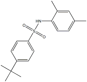 4-tert-butyl-N-(2,4-dimethylphenyl)benzenesulfonamide 结构式