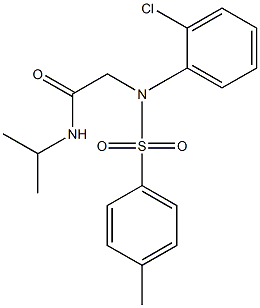 2-{2-chloro[(4-methylphenyl)sulfonyl]anilino}-N-isopropylacetamide 结构式
