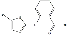 2-[(5-bromo-2-thienyl)sulfanyl]benzoic acid 结构式