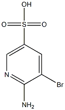 2-氨基-3-溴吡啶-5-磺酸 结构式