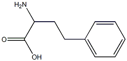 (RS)-2-Amino-4-phenylbutanoic acid. 结构式