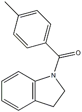 2,3-dihydro-1H-indol-1-yl(4-methylphenyl)methanone 结构式