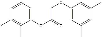 2,3-dimethylphenyl 2-(3,5-dimethylphenoxy)acetate 结构式