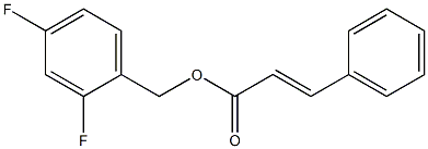 2,4-difluorobenzyl (E)-3-phenyl-2-propenoate 结构式