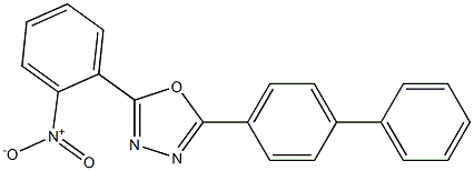 2-[1,1'-biphenyl]-4-yl-5-(2-nitrophenyl)-1,3,4-oxadiazole 结构式