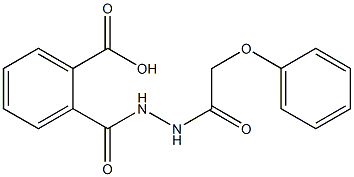 2-{[2-(2-phenoxyacetyl)hydrazino]carbonyl}benzoic acid 结构式