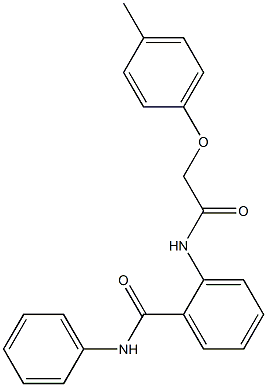 2-{[2-(4-methylphenoxy)acetyl]amino}-N-phenylbenzamide 结构式