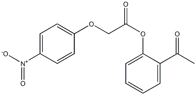 2-acetylphenyl 2-(4-nitrophenoxy)acetate 结构式