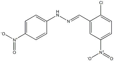 2-chloro-5-nitrobenzaldehyde N-(4-nitrophenyl)hydrazone 结构式