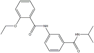 2-ethoxy-N-{3-[(isopropylamino)carbonyl]phenyl}benzamide 结构式