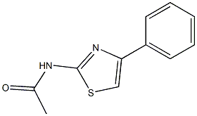 N-(4-phenyl-1,3-thiazol-2-yl)acetamide 结构式