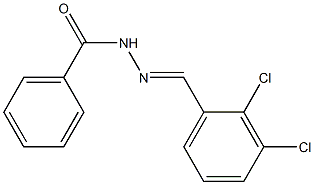 N'-[(E)-(2,3-dichlorophenyl)methylidene]benzohydrazide 结构式