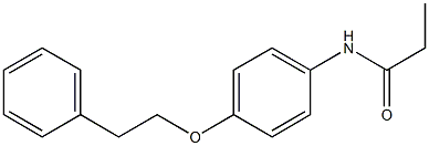 N-[4-(phenethyloxy)phenyl]propanamide 结构式