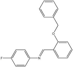 N-{(E)-[2-(benzyloxy)phenyl]methylidene}-N-(4-fluorophenyl)amine 结构式