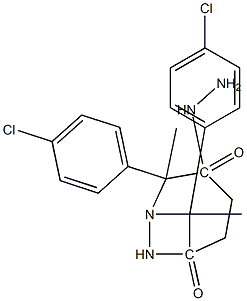 N'~1~,N'~4~-bis[(E)-1-(4-chlorophenyl)ethylidene]succinohydrazide 结构式