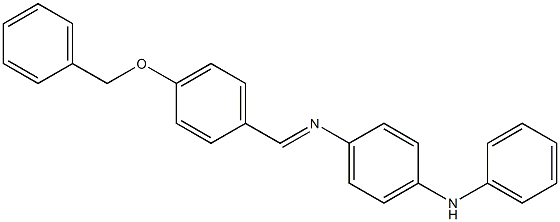 N-(4-anilinophenyl)-N-{(E)-[4-(benzyloxy)phenyl]methylidene}amine 结构式