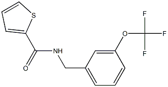 N-[3-(trifluoromethoxy)benzyl]-2-thiophenecarboxamide 结构式