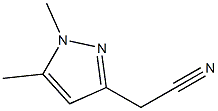 2-(1,5-二甲基-1H-吡唑-3-基)乙腈 结构式