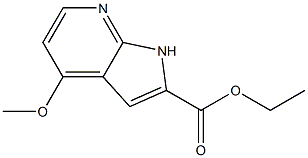 2-丙酸-4-甲氧基-7-氮杂吲哚 结构式