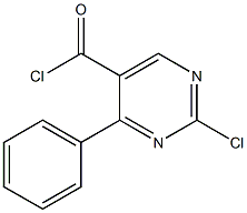2-氯-4-苯基嘧啶-5-甲酰氯 结构式