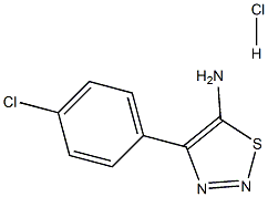 4-(4-氯苯基)-1,2,3-噻二唑-5-胺 盐酸盐 结构式