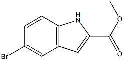 methyl 5-bromo-1H-indole-2-carboxylate 结构式
