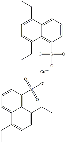 Bis(5,8-diethyl-1-naphthalenesulfonic acid)calcium salt 结构式