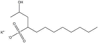 2-Hydroxydodecane-4-sulfonic acid potassium salt 结构式
