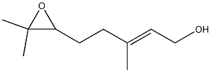 (2E)-3,7-Dimethyl-6,7-epoxy-2-octene-1-ol 结构式