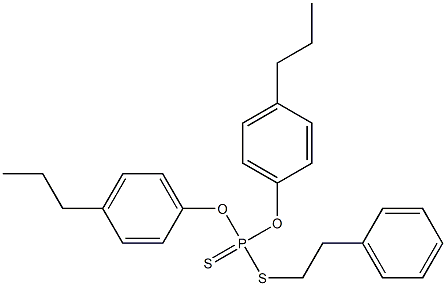 Dithiophosphoric acid O,O-bis(4-propylphenyl)S-(2-phenylethyl) ester 结构式