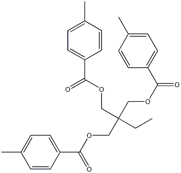 (Propan-1-ylidyne)tris(methanol)tri(4-methylbenzoate) 结构式